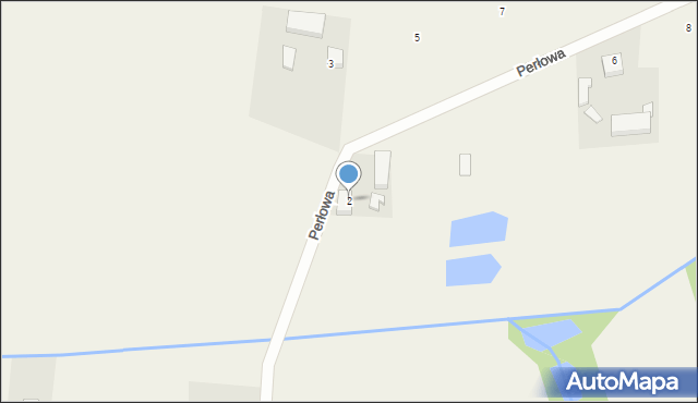 Korczew, Perłowa, 2, mapa Korczew