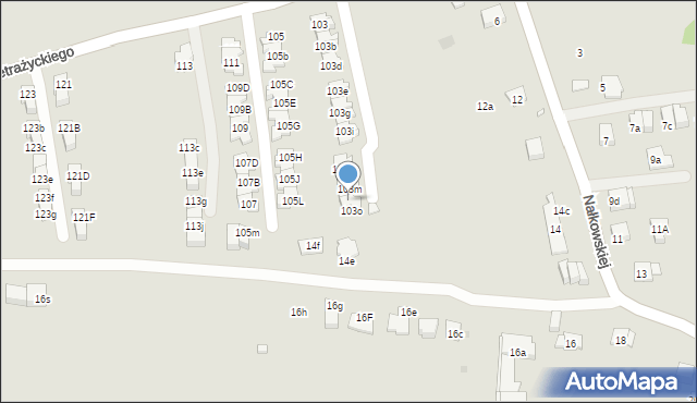 Kraków, Petrażyckiego Leona, 103n, mapa Krakowa