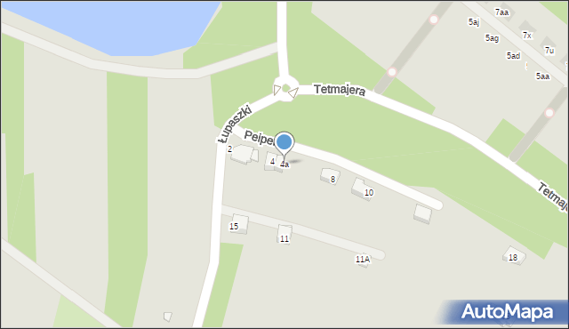 Kraków, Peipera Tadeusza, 4a, mapa Krakowa