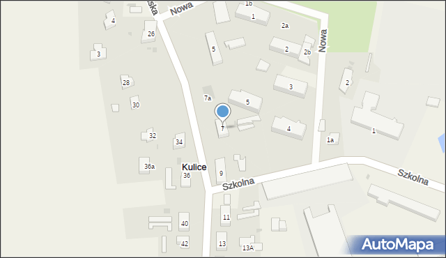 Kulice, Pelplińska, 7, mapa Kulice