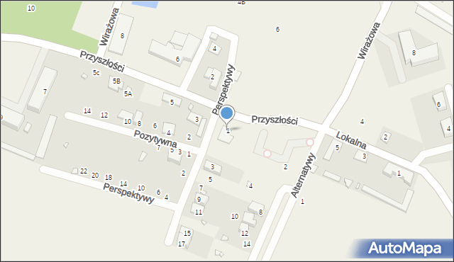 Łazy, Perspektywy, 1, mapa Łazy