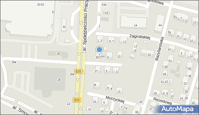 Lublin, Petrykiewicza Władysława, 4, mapa Lublina