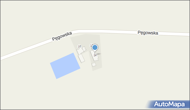 Lubnów, Pęgowska, 14, mapa Lubnów