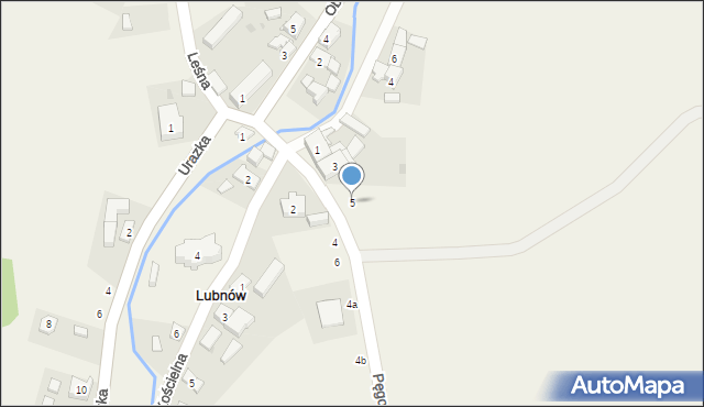 Lubnów, Pęgowska, 5, mapa Lubnów