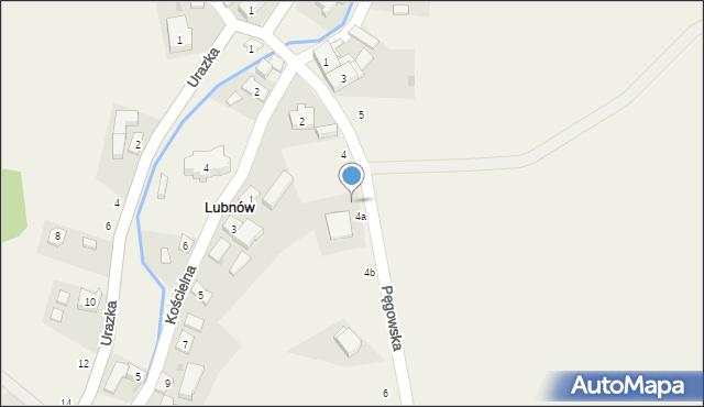 Lubnów, Pęgowska, 8, mapa Lubnów