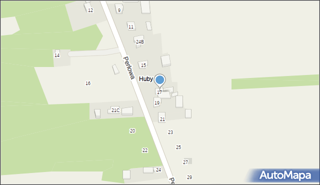 Łuszczanowice, Perłowa, 17, mapa Łuszczanowice