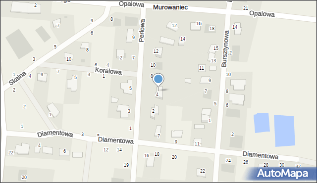 Murowaniec, Perłowa, 6, mapa Murowaniec