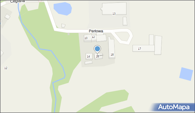 Niezabyszewo, Perłowa, 16, mapa Niezabyszewo