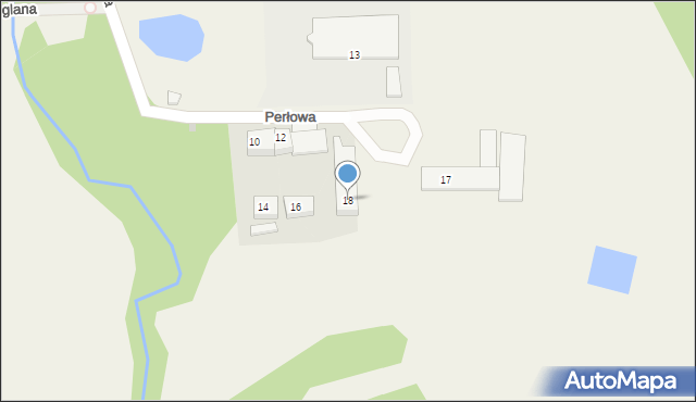 Niezabyszewo, Perłowa, 18, mapa Niezabyszewo