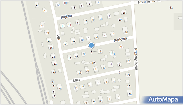 Nowa Wieś Wielka, Perłowa, 7, mapa Nowa Wieś Wielka