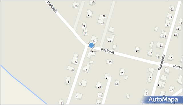 Oława, Perłowa, 15, mapa Oława