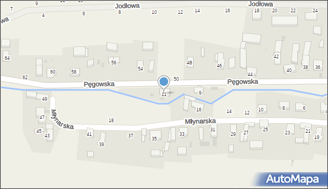 Ozorowice, Pęgowska, 11, mapa Ozorowice