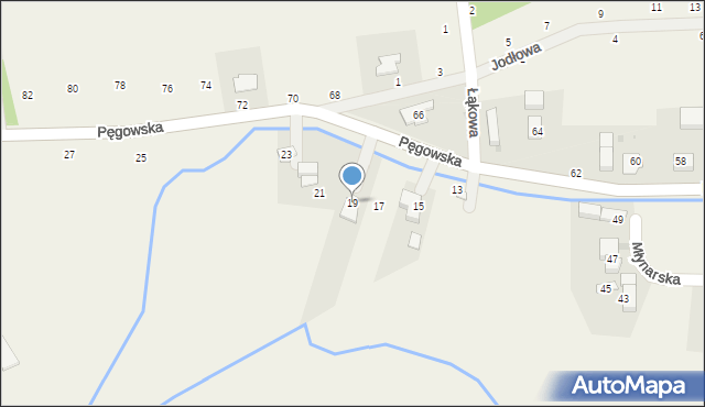 Ozorowice, Pęgowska, 19, mapa Ozorowice