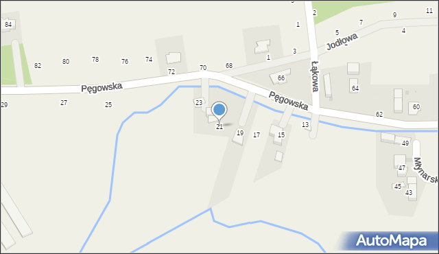 Ozorowice, Pęgowska, 21, mapa Ozorowice