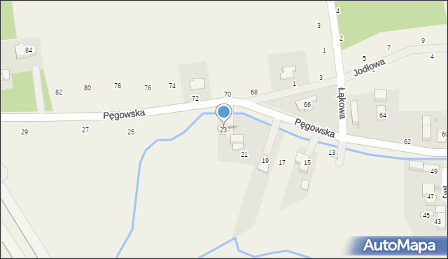 Ozorowice, Pęgowska, 23, mapa Ozorowice