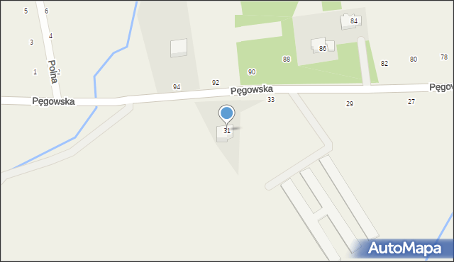 Ozorowice, Pęgowska, 31, mapa Ozorowice