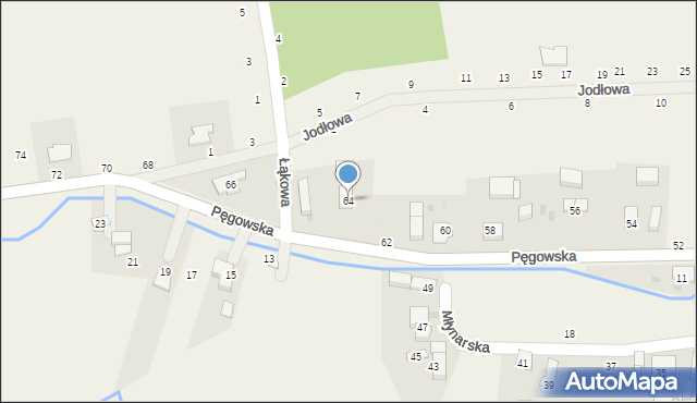 Ozorowice, Pęgowska, 64, mapa Ozorowice