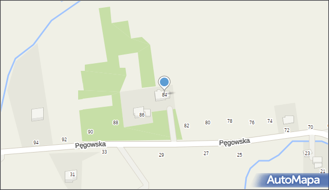 Ozorowice, Pęgowska, 84, mapa Ozorowice