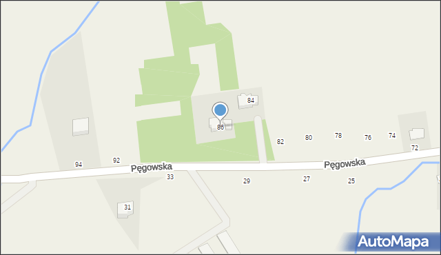 Ozorowice, Pęgowska, 86, mapa Ozorowice