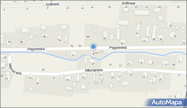 Ozorowice, Pęgowska, 9, mapa Ozorowice