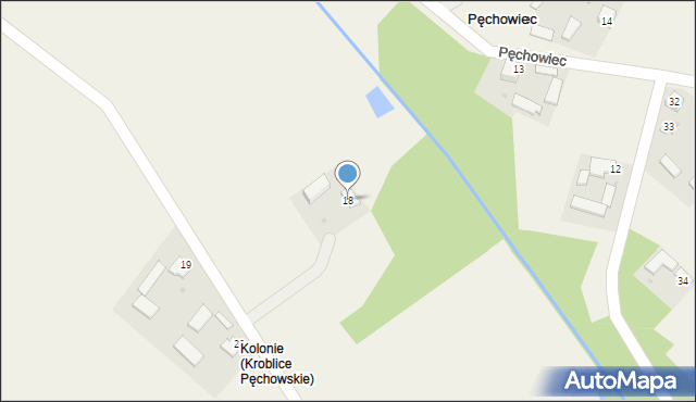 Pęchowiec, Pęchowiec, 18, mapa Pęchowiec