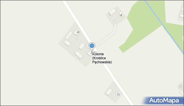 Pęchowiec, Pęchowiec, 20, mapa Pęchowiec