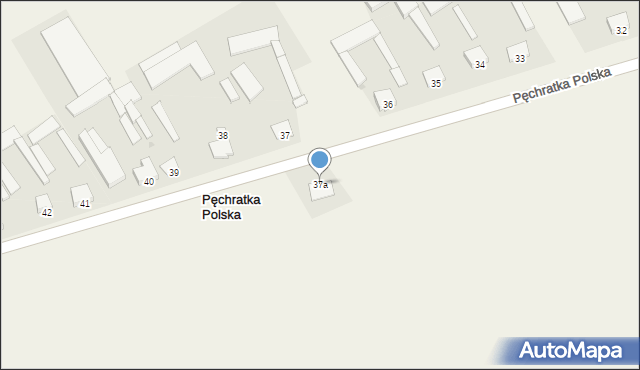 Pęchratka Polska, Pęchratka Polska, 37a, mapa Pęchratka Polska