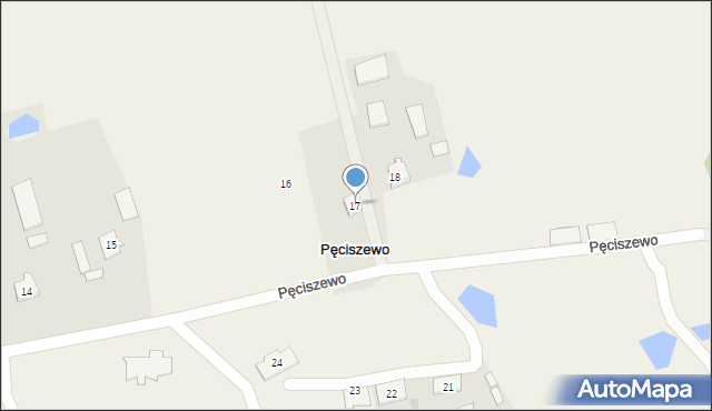 Pęciszewo, Pęciszewo, 17, mapa Pęciszewo