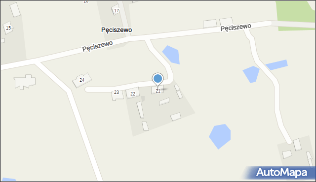 Pęciszewo, Pęciszewo, 21, mapa Pęciszewo