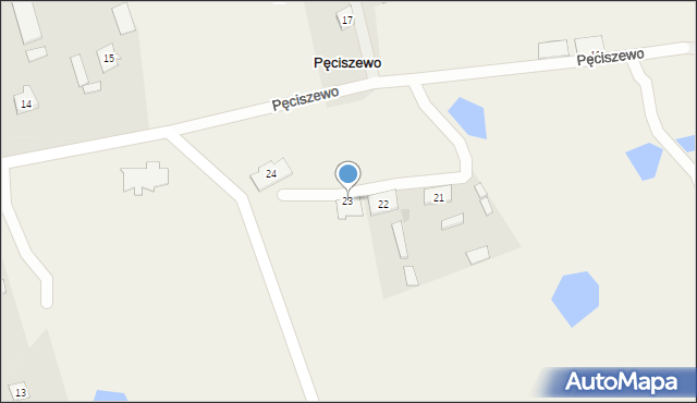 Pęciszewo, Pęciszewo, 23, mapa Pęciszewo