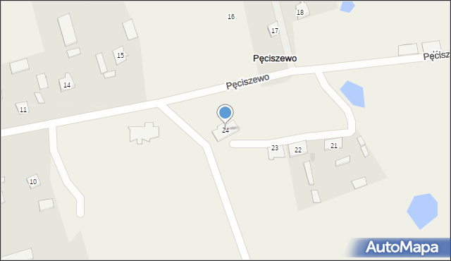 Pęciszewo, Pęciszewo, 24, mapa Pęciszewo