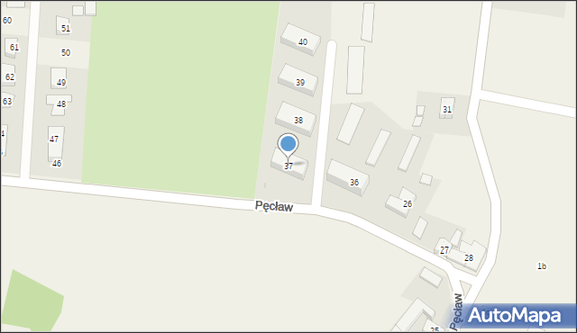 Pęcław, Pęcław, 37, mapa Pęcław