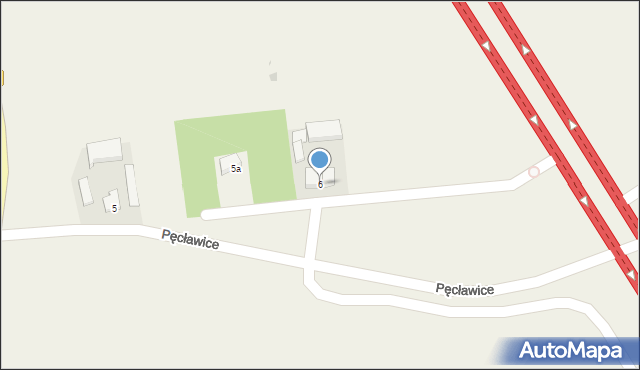 Pęcławice, Pęcławice, 6, mapa Pęcławice