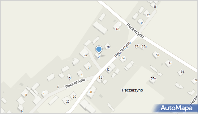 Pęczerzyno, Pęczerzyno, 2, mapa Pęczerzyno