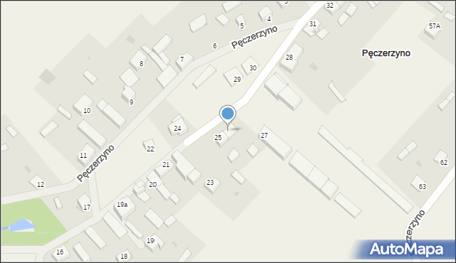 Pęczerzyno, Pęczerzyno, 26, mapa Pęczerzyno