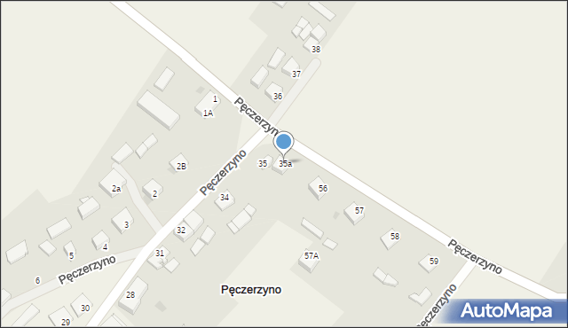 Pęczerzyno, Pęczerzyno, 35a, mapa Pęczerzyno