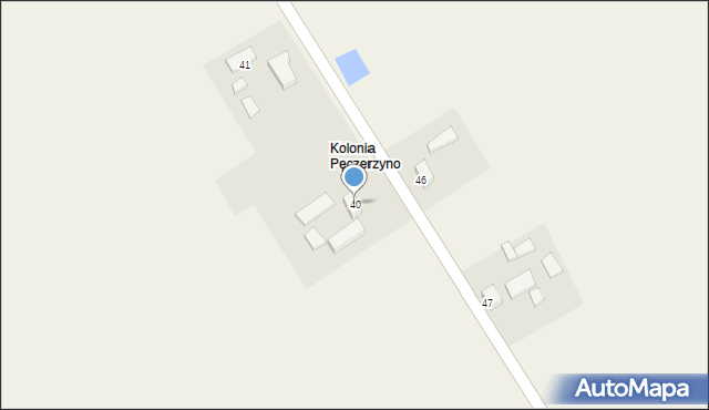 Pęczerzyno, Pęczerzyno, 40, mapa Pęczerzyno