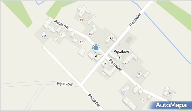 Pęczków, Pęczków, 15, mapa Pęczków