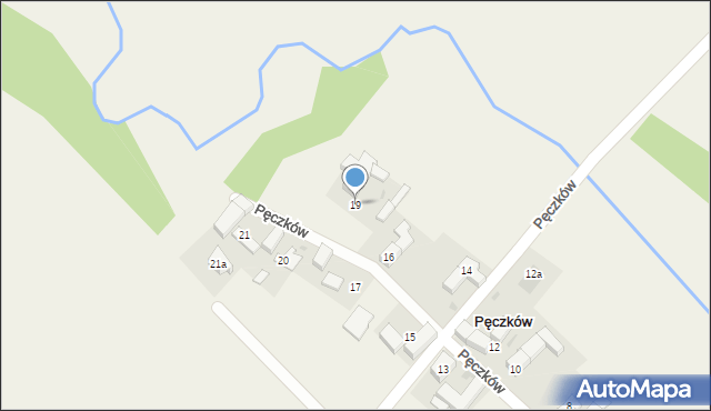 Pęczków, Pęczków, 19, mapa Pęczków