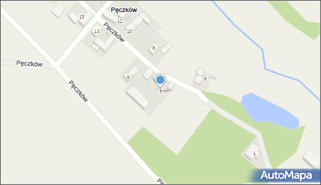 Pęczków, Pęczków, 7, mapa Pęczków