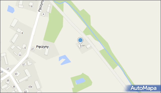 Pęczyny, Pęczyny, 2, mapa Pęczyny