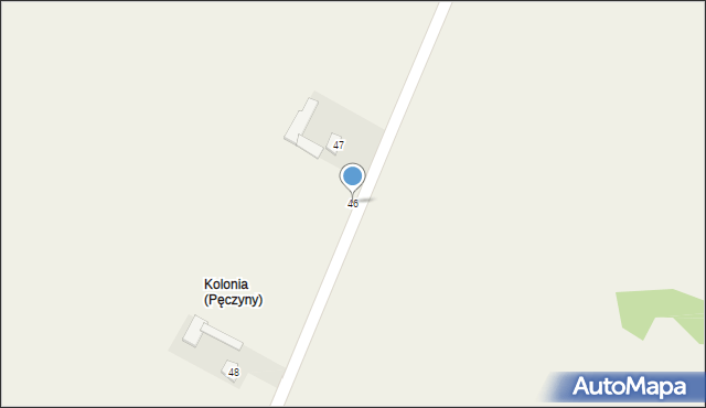 Pęczyny, Pęczyny, 46, mapa Pęczyny