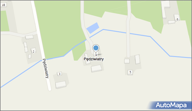 Pędziwiatry, Pędziwiatry, 4, mapa Pędziwiatry