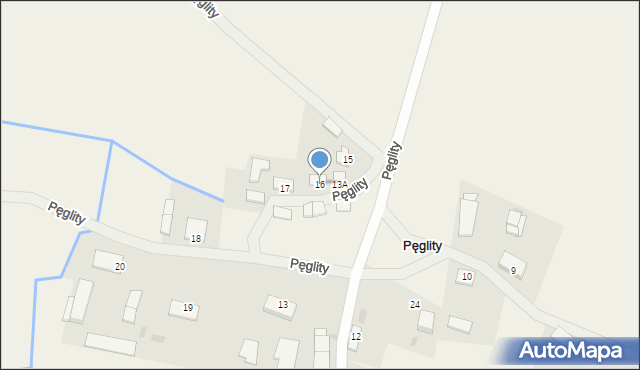 Pęglity, Pęglity, 16, mapa Pęglity