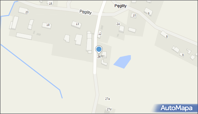 Pęglity, Pęglity, 26, mapa Pęglity