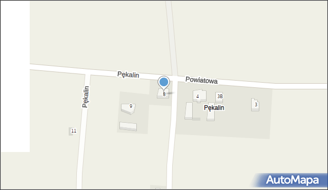 Pękalin, Pękalin, 8, mapa Pękalin