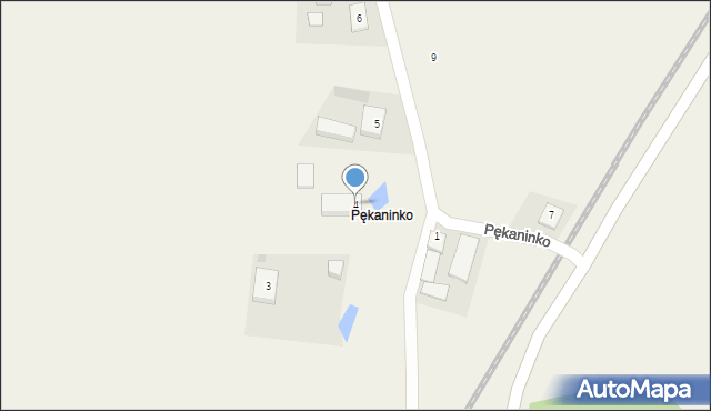 Pękaninko, Pękaninko, 4, mapa Pękaninko