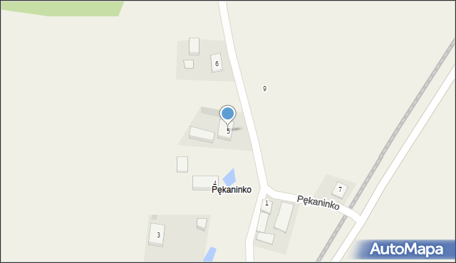 Pękaninko, Pękaninko, 5, mapa Pękaninko