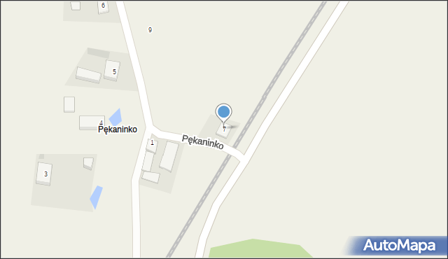 Pękaninko, Pękaninko, 7, mapa Pękaninko