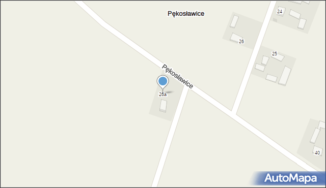 Pękosławice, Pękosławice, 26a, mapa Pękosławice